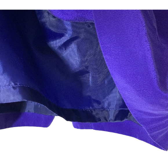 Vintage Purple SILK Skirt - Straight Cut Knee Length Skirt - 28 30 Waist - Picture 5 of 10